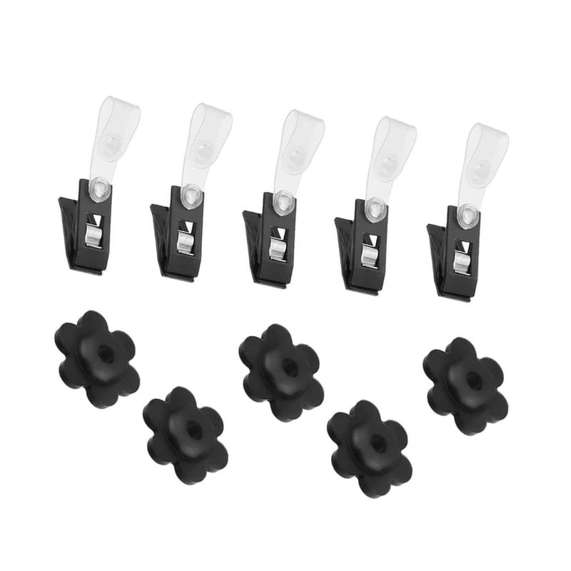 20 Pcs Garden Flag Clips And Windproof Rubber Stops For Yard Banner Fixing Clamps Anti Wind Protection For Outdoor Flagpoles - Image 2