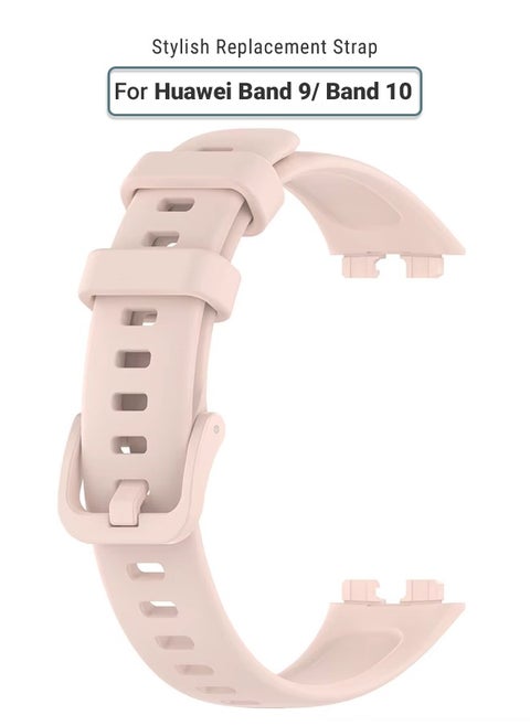 Huawei Band 9/ Band 10 Soft Silicone Replacement Strap - High Quality, Lightweight, Stylish & Durable - Easy Installation - Replacement Strap for Huawei Band 9