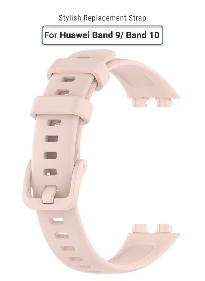 Huawei Band 9/ Band 10 Soft Silicone Replacement Strap - High Quality, Lightweight, Stylish & Durable - Easy Installation - Replacement Strap for Huawei Band 9