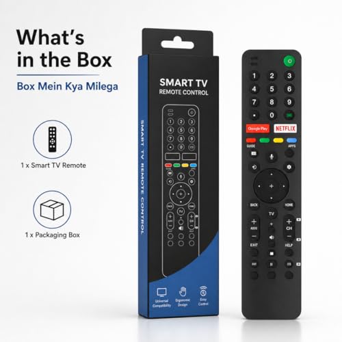 Supreme E-Commerce Non-Voice Replacement Remote for Sony Bravia Smart Android TV | Compatible with LED, LCD, 4K UHD TVs | with Netflix & YouTube Hotkeys | No Setup Required - Image 4