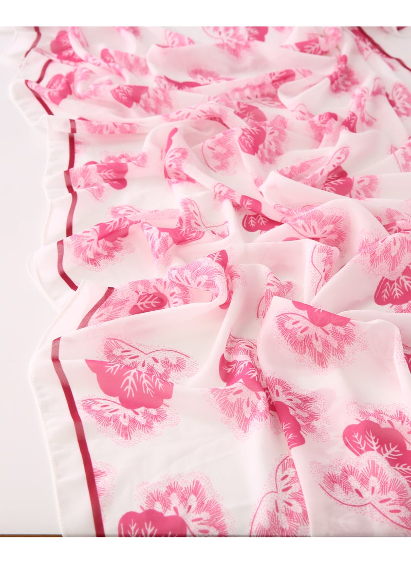 ShineShe Fashion Ladies Peacock Feather Printed Long Chiffon Scarf Shawl  - Image 2