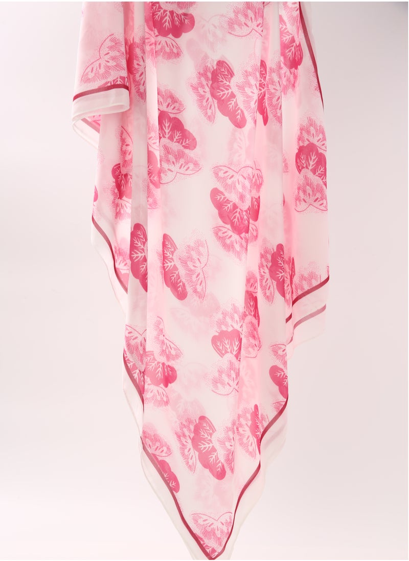 ShineShe Fashion Ladies Peacock Feather Printed Long Chiffon Scarf Shawl  - Image 1