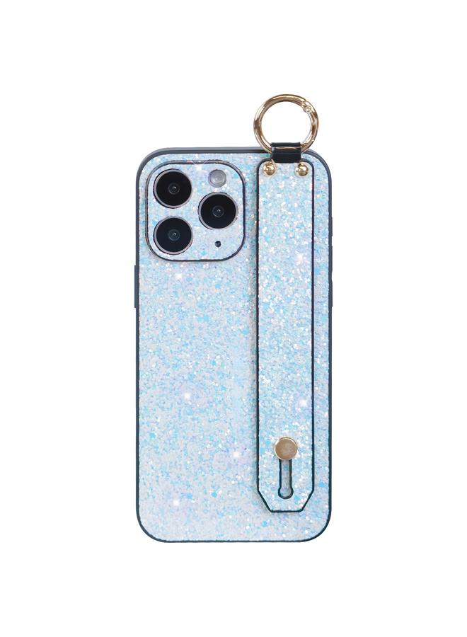 اس-توب جراب لهاتف iPhone 11 Pro Max مزود بحامل سوار معصم من الألماس اللامع - Image 1