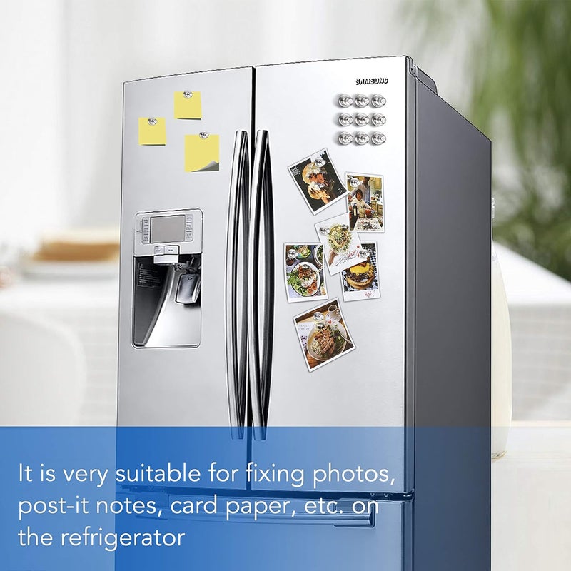LOVIMAG 30 PCS Metal Magnetic Push Pin Magnets - Practical Fridge, Whiteboard, Office & Map Magnets - Image 2