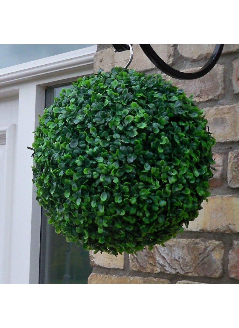 Generic Well Art Gallery Artificial Plant Green Attractive Green Plant Ball for Home Office Green Wild Flower Artificial Flower 9 inch Pack of 1 Flower with Basket  - Image 1