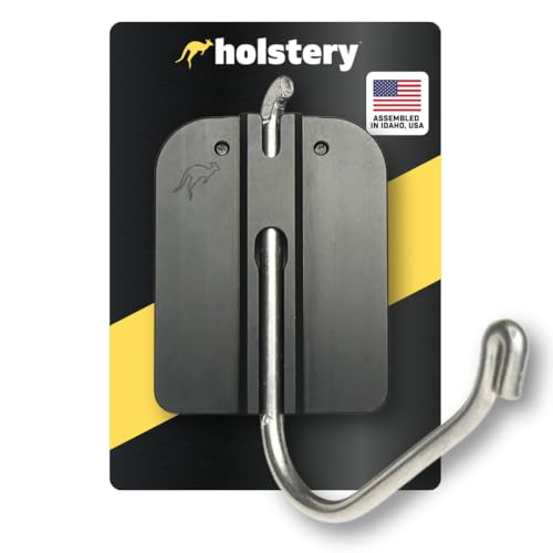 Holstery HookMaster Tool Belt Utility Hook Holster HeavyDuty Steel Swivel Hook Holder All Metal - Image 1