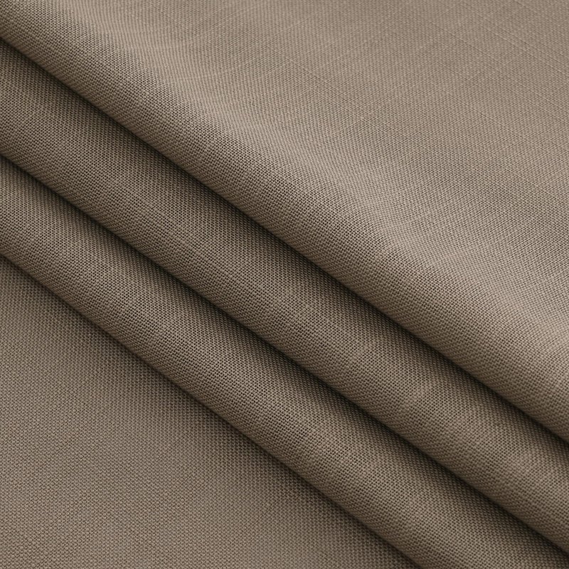 Nanspring Dark Taupe Semi Sheer Curtains 84 Inches Long 2 Panel Set Pocket Back Tab Linen Light Filtering Room Decor Curtain Drapes for Living Room 52x84 - Image 5