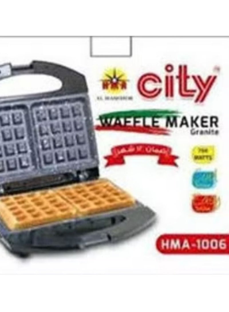 سيتي آلة صنع الوافل من الجرانيت 750 وات HMA-1006 أسود - Image 3