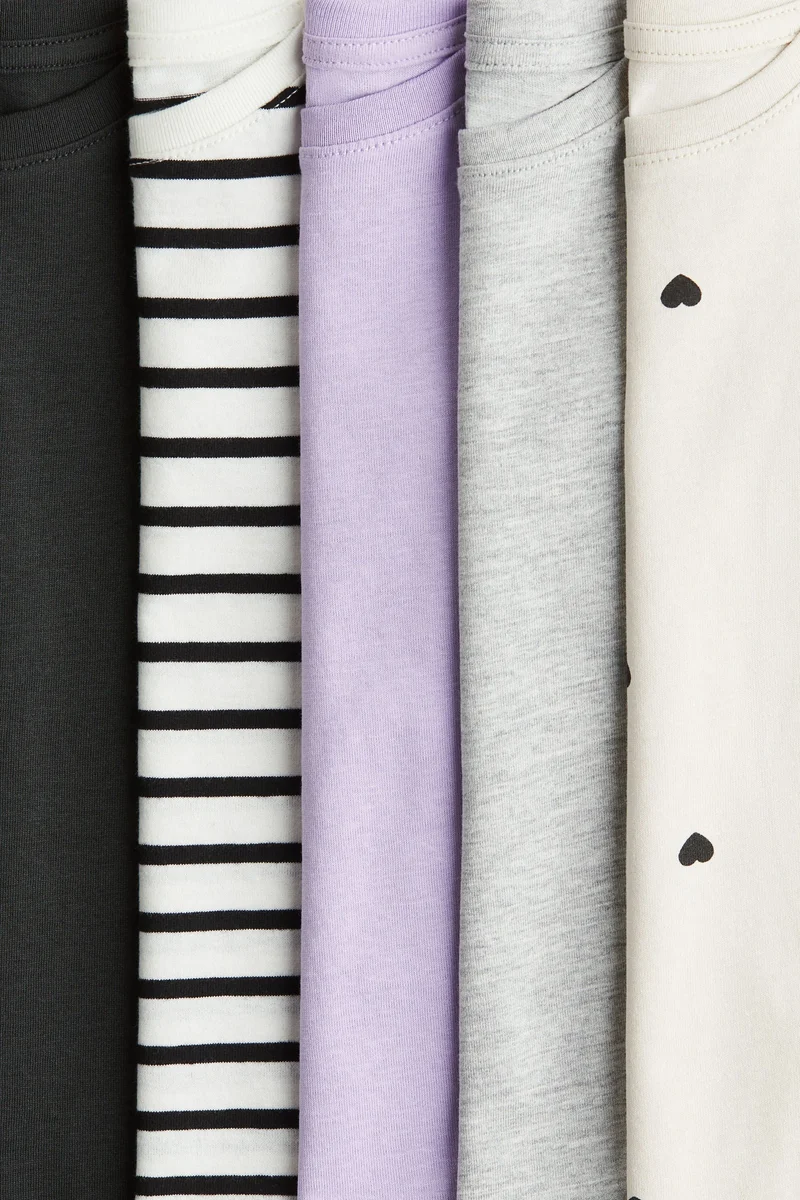 H&M 5-pack cotton T-shirts