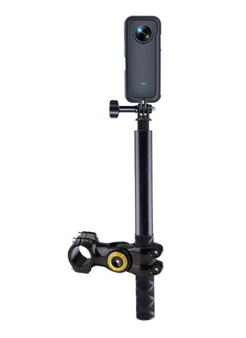 Motorcycle Bicycle Mount Camera Holder Handlebar Bracket Stand Invisible Monopod For Insta360 One X2/x3 Selfie Stick Accessories