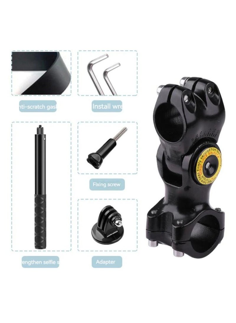 Generic - Motorcycle Bicycle Mount Camera Holder Handlebar Bracket Stand Invisible Monopod For Insta360 One X2/x3 Selfie Stick Accessories - Image 1