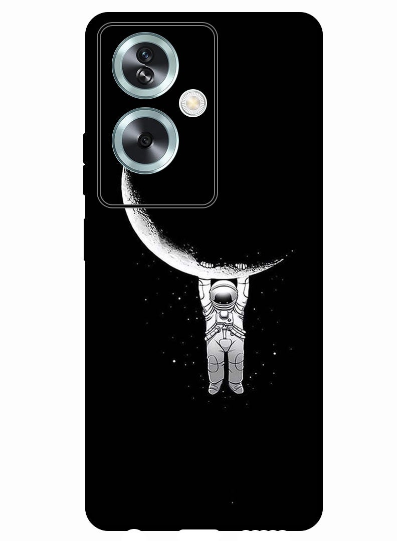 Theodor Protective Case Anti Scratch Shock Proof Bumper Cover For Oppo A2 Astronaut & Moon - Image 1