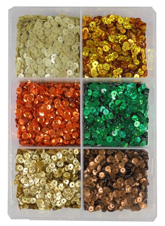 إيشوبي - مجموعة أدوات التطريز والحرف اليدوية من eshoppee Sequins Sitara، علبة 150 جرام، لصنع المجوهرات، مجموعة أدوات التطريز والحرف اليدوية DIY، خرز ترتر لامع وأحجار الراين (3) - Image 1