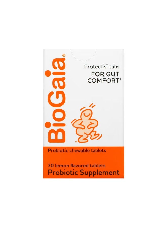 BioGaia Probiotic Supplement Lemon 30 Chewable Tablets - Image 1