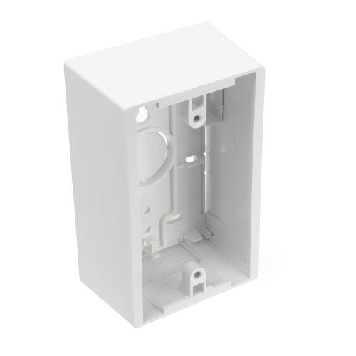 Leviton Surface Mount Backbox, Single Gang, 1.89", 42777-1WA, White - Image 1