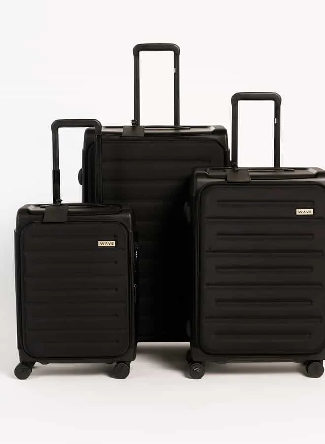 وايف Textured Softcase Luggage Trolley Bag with Retractable Handle