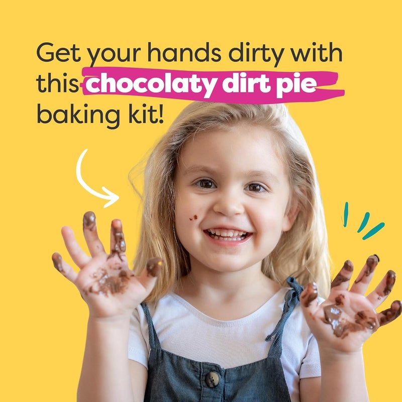 Baketivity Dirt Pie Kids Baking Kit | Delicious Chocolate Cake Kids Baking Set for Girls & Boys | Baking Set for Kids with Pre-Measured Ingredients | Perfect Family Gifts for Cooking Lovers Ages 6-12 - Image 3