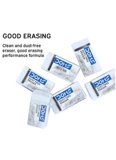 DOMS 6-Piece Dust Free Erasers White  - Image 3