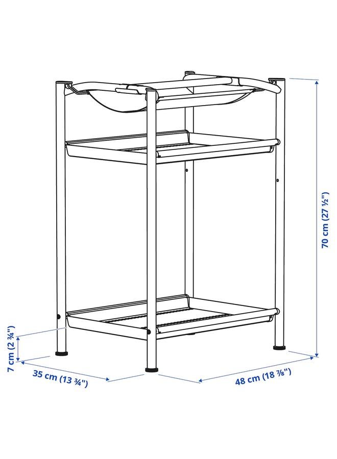 Zaboon Table leg with storage, white - Image 5