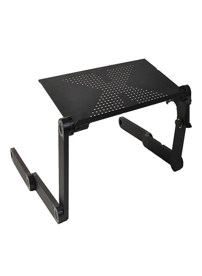 Generic Folding Lap Desk, Portable Wood Black Laptop Bed Desk Lap Desk, for Working Reading Writing, Eating, Watching Movies for Bed Sofa Couch Floor  - Image 1