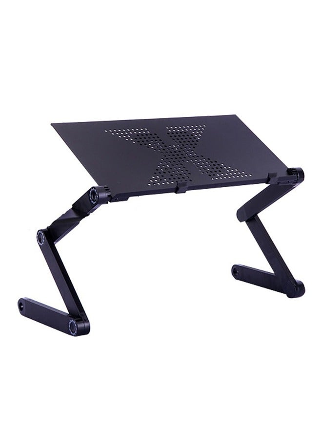 Generic Folding Lap Desk, Portable Wood Black Laptop Bed Desk Lap Desk, for Working Reading Writing, Eating, Watching Movies for Bed Sofa Couch Floor  - Image 2