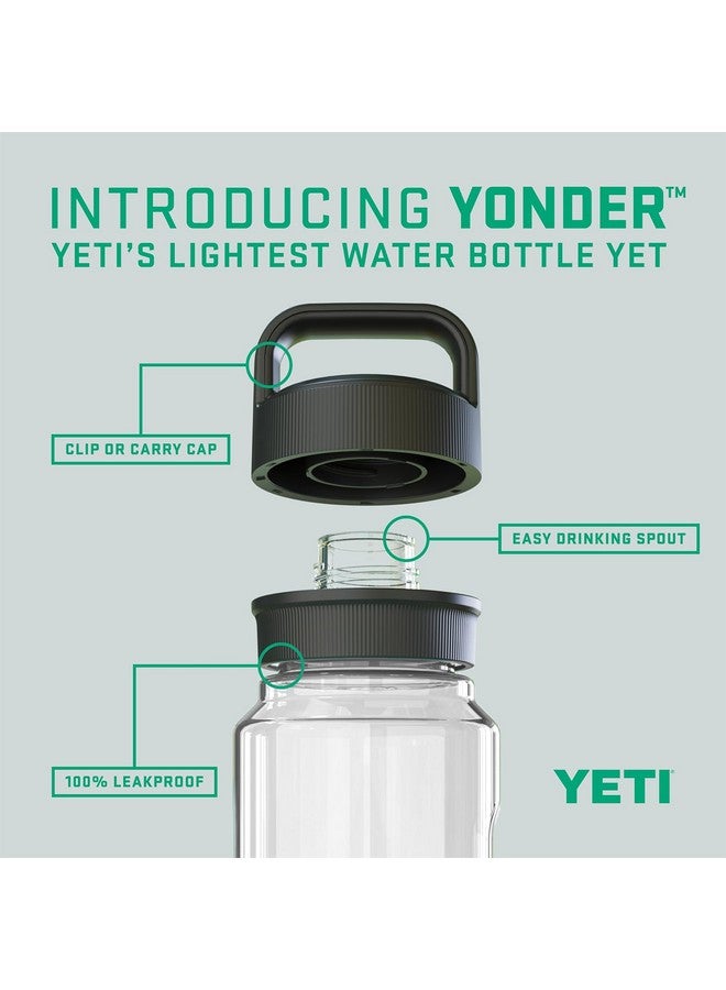يتي زجاجة مياه YETI Yonder سعة 600 مل/20 أونصة مع غطاء Yonder Chug، شفافة - Image 2