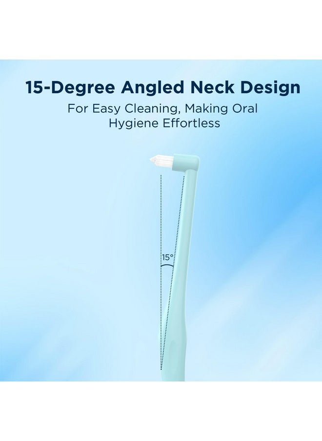 Fremouth Fremouth End Tuft Toothbrush with Covers, Small Head for Hard-to-Reach Areas, Orthodontic Toothbrush for Braces, Soft Bristles for Adults, Individually Wrapped, 6-Pack  - Image 4