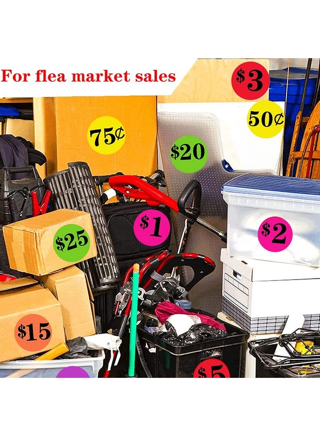 wootile 1 Inch Price Stickers Yard Garage Sale Price Stickers -Preprinted Price Tags Labels Sale Labels Adhesive Pre-Printed Pricing Stickers Flea Market Sticker For Yard Garage Fle Market Sale 540Pcs  - Image 3