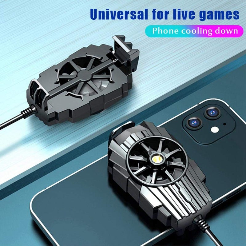 Universal Phone Cooling Fan For 4 To 7 4 Inch Mobile Black - Image 3