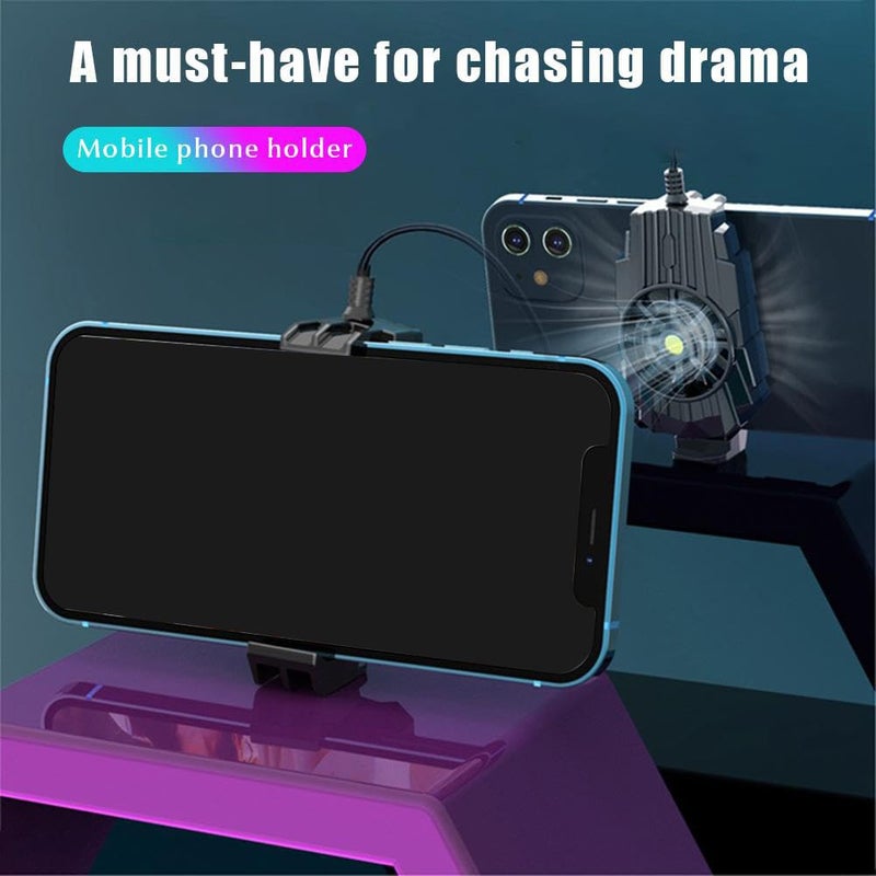 Universal Phone Cooling Fan For 4 To 7 4 Inch Mobile Black - Image 5