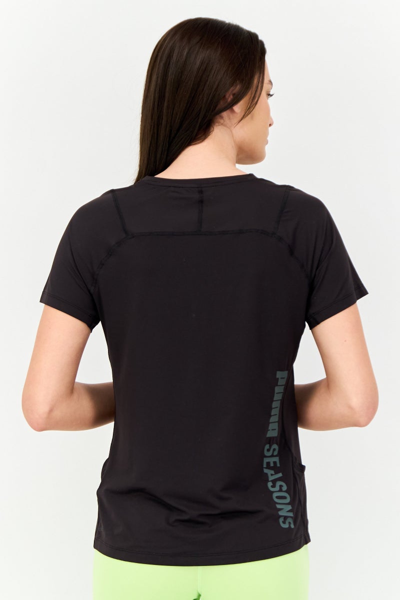 PUMA Women Sportswear Fit Short Sleeves Training Top, Black - Image 4