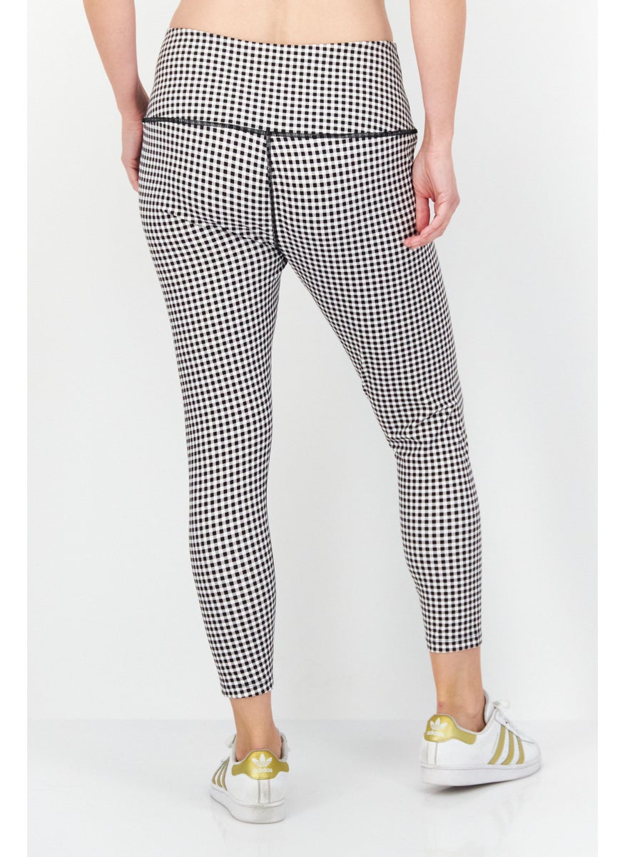 Eddie Bauer - Women Checkered Leggings, Black Combo - Image 1