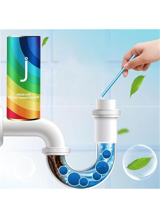 14 Drain Cleaning Stick, Kitchen Sink Drain Cleaner Sticks, Bathroom Sink Cleaner and Deodorizer, Drain Cleaning Sticks Set, Toilet Drain Cleaner Stick, Sink Drain Deodorizer Sticks - Image 2