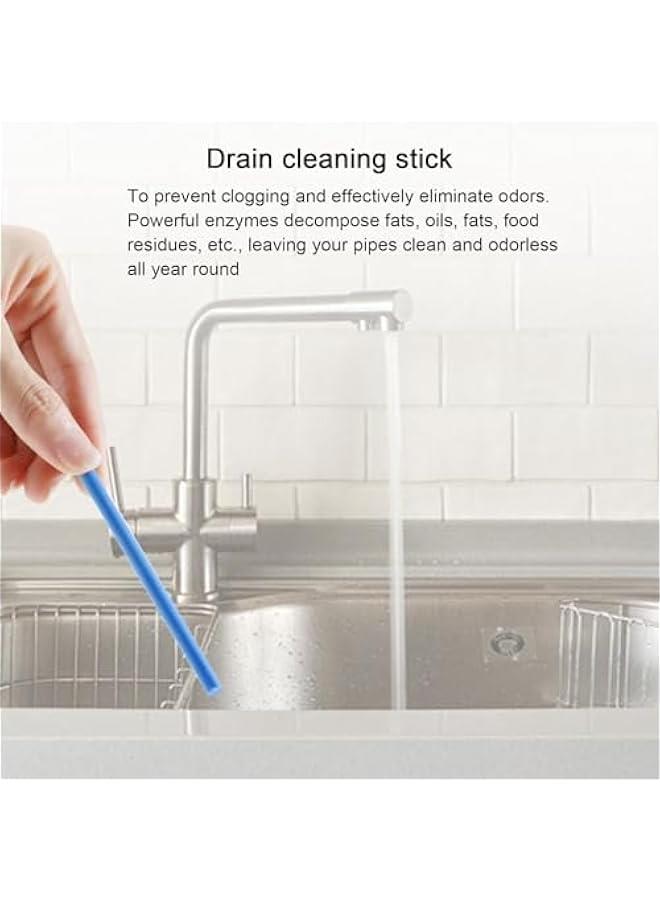 14 Drain Cleaning Stick, Kitchen Sink Drain Cleaner Sticks, Bathroom Sink Cleaner and Deodorizer, Drain Cleaning Sticks Set, Toilet Drain Cleaner Stick, Sink Drain Deodorizer Sticks - Image 3