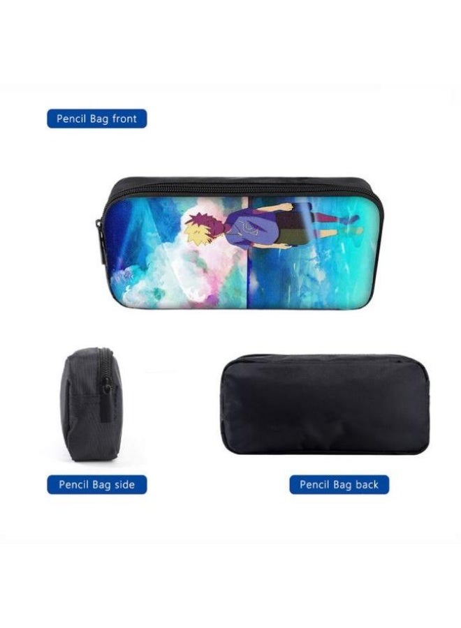 general Cartoon print backpack + handbag + pencil bag set, three-piece practical bag combination (available for students, children, friends outings, mountain climbing, etc.) - 48 - Image 2