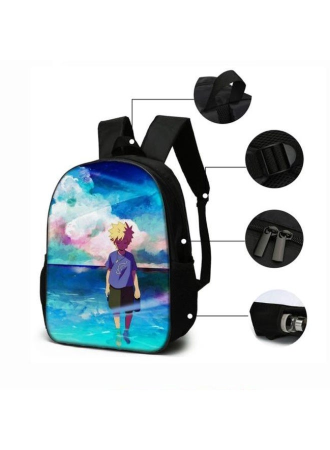 general Cartoon print backpack + handbag + pencil bag set, three-piece practical bag combination (available for students, children, friends outings, mountain climbing, etc.) - 48 - Image 5