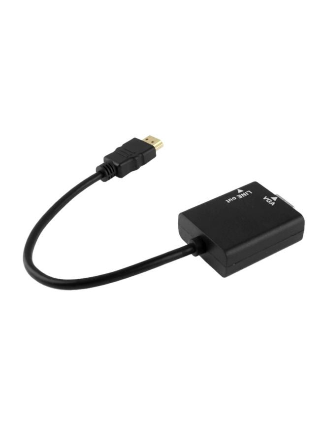 HDMI To VGA Adapter Cable Black - Image 2