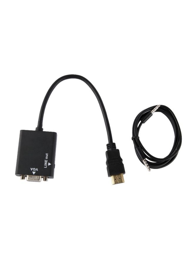 HDMI To VGA Adapter Cable Black - Image 5
