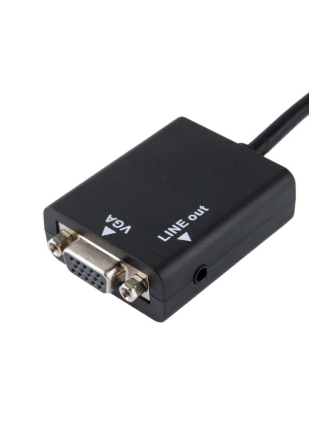 HDMI To VGA Adapter Cable Black - Image 3