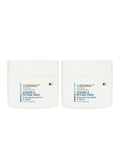 A Defiance Retinol Pads Vitamin A Daily Facial Treatment Presoaked Facial Disc Micro Exfoliate Dead Skin Cells Sugar Cane + Algae Extract 120 Pads (2Pack/60 Pads Each)