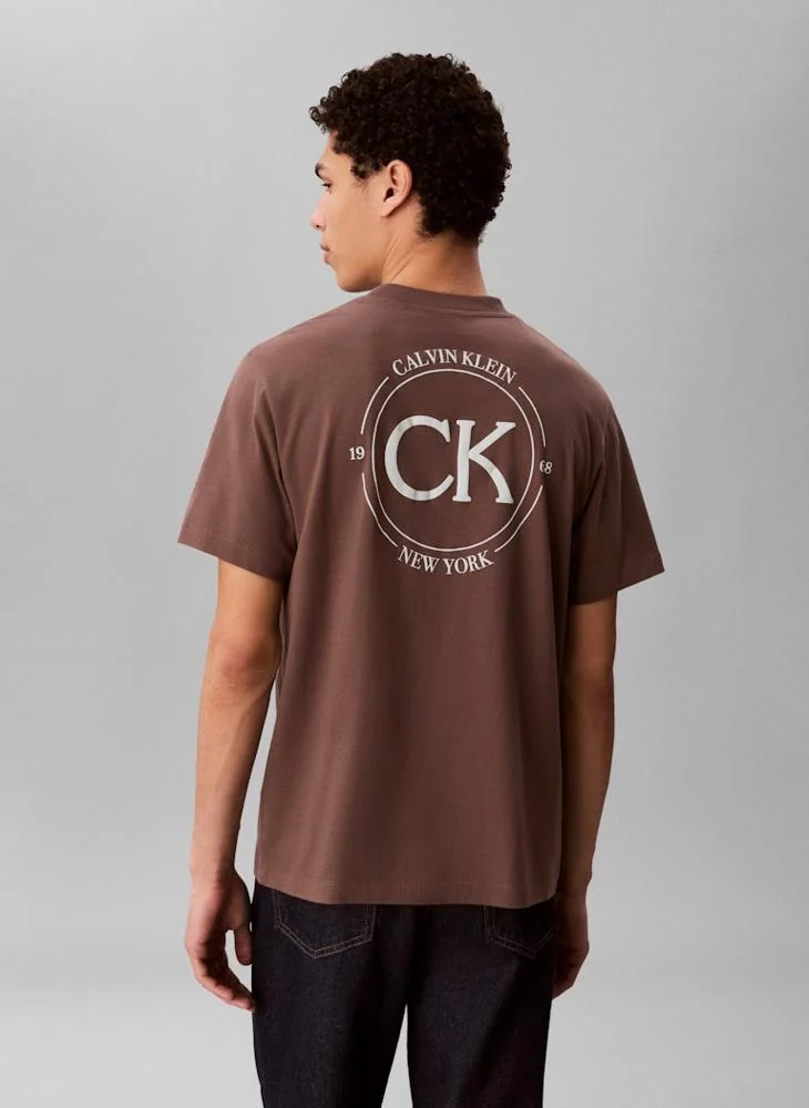 Calvin Klein Jeans  Graphic Crew Neck T-shirt for Men | Best Price UAE