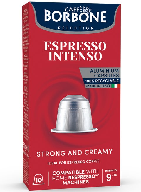 كبسولات بوربوني انتنسو متوافقة مع ماكينات نسبريسو ١٠ كبسولات