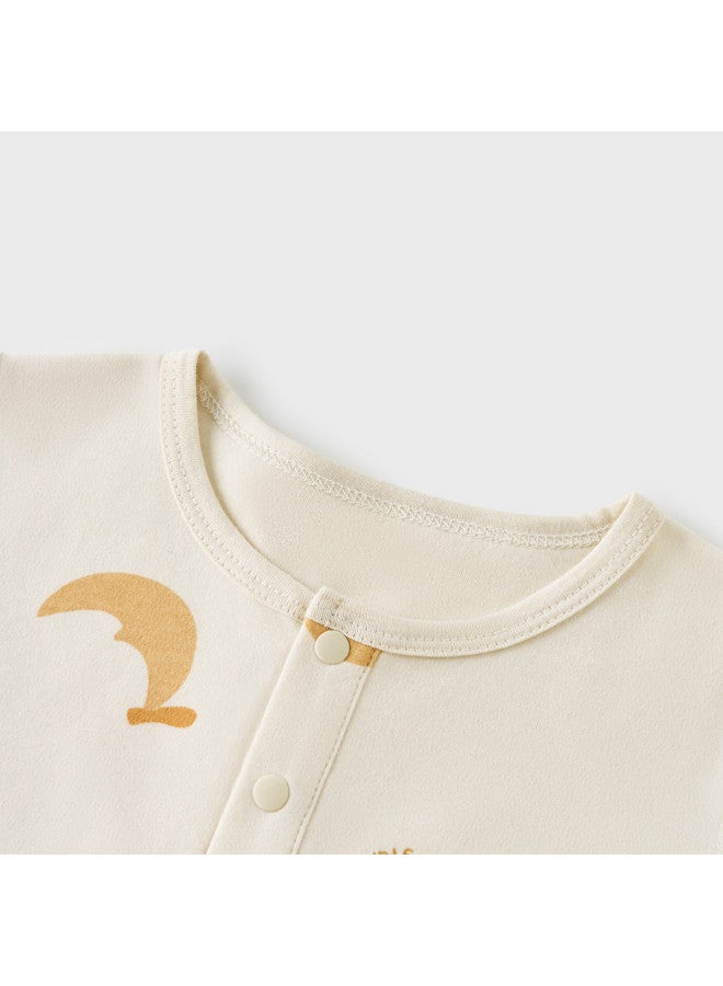Tongtai Baby Top, Spring And Autumn Pure Cotton Infant Clothing, Unisex Children's Autumn Clothes, Children's Underwear, Seamless Long-sleeve T-shirt - Image 4