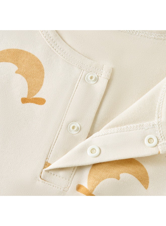 Tongtai Baby Top, Spring And Autumn Pure Cotton Infant Clothing, Unisex Children's Autumn Clothes, Children's Underwear, Seamless Long-sleeve T-shirt - Image 5