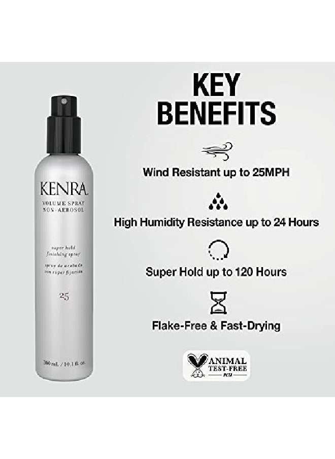 Kenra Professional سبراي كينرا لتكثيف الشعر بدون رذاذ 25؛ سبراي التثبيت الفائق؛ لجميع أنواع الشعر؛ 10.1 أونصة سائلة.  - Image 3