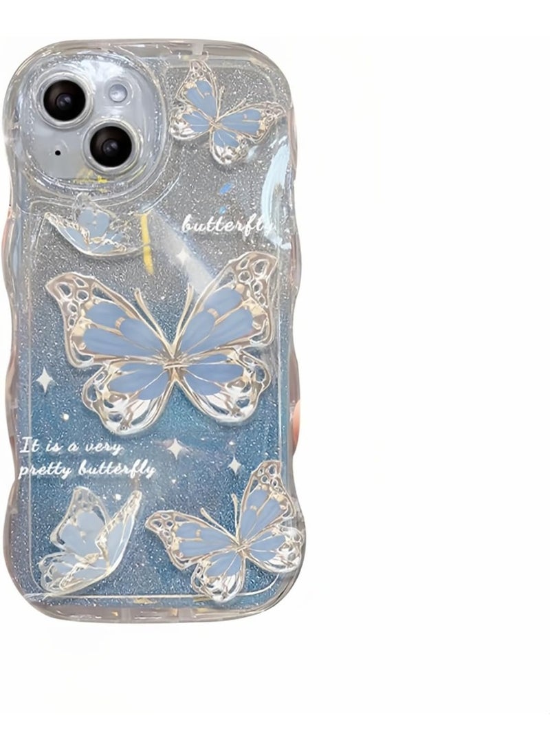 IPhone 16 Pro Case Cover with Glitter Pearl Bracelet Chain Strap, Phone Jewellery Case Cute Bear Design Glitter Pearl Woman Case for iPhone 16 Pro - Image 1