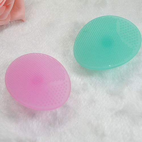 Digital Shoppy Baby Massage Wash Pad Face Exfoliating Soft Blackhead Facial Clean Silicone Shampoo Brush Bath Skin Deep Wash Massage Brush (Turquoise) - Image 3
