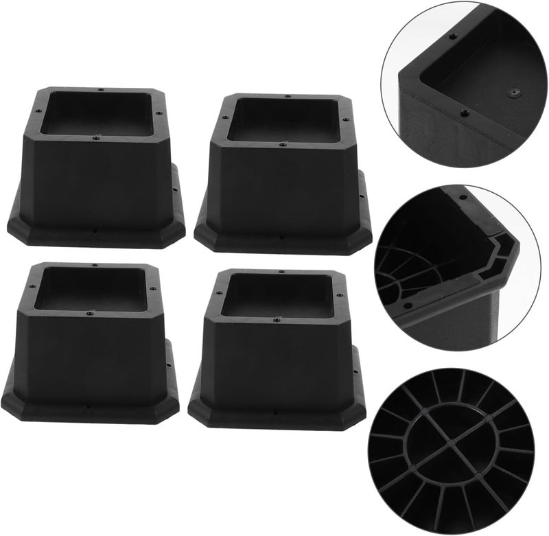 DOITOOL 4 Pack Bed Risers Furniture Leg Lifters for Height Adjustment Non-Slip Pad for Sofa Table Chair - Image 4