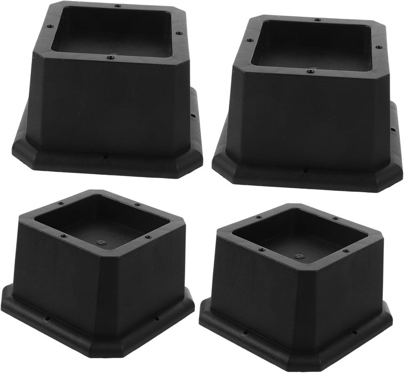 DOITOOL 4 Pack Bed Risers Furniture Leg Lifters for Height Adjustment Non-Slip Pad for Sofa Table Chair - Image 1