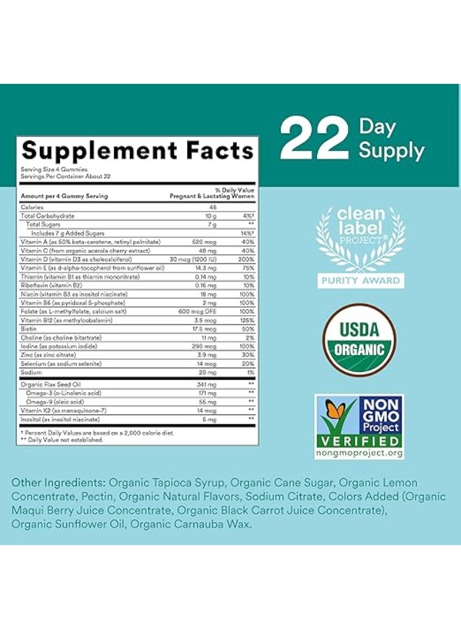 SmartyPants Organic Prenatal Complete 90 Count - Image 2